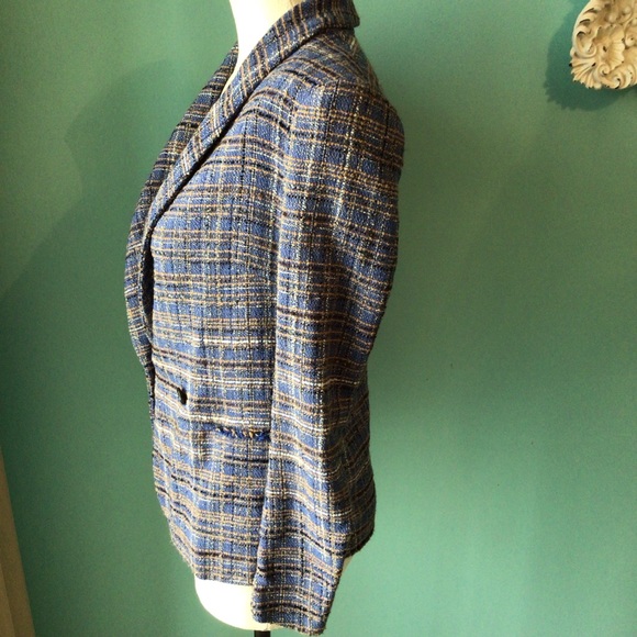 Isabel Marant Etoile Gabe Blue Tweed Jacket 34 - Picture 4 of 7